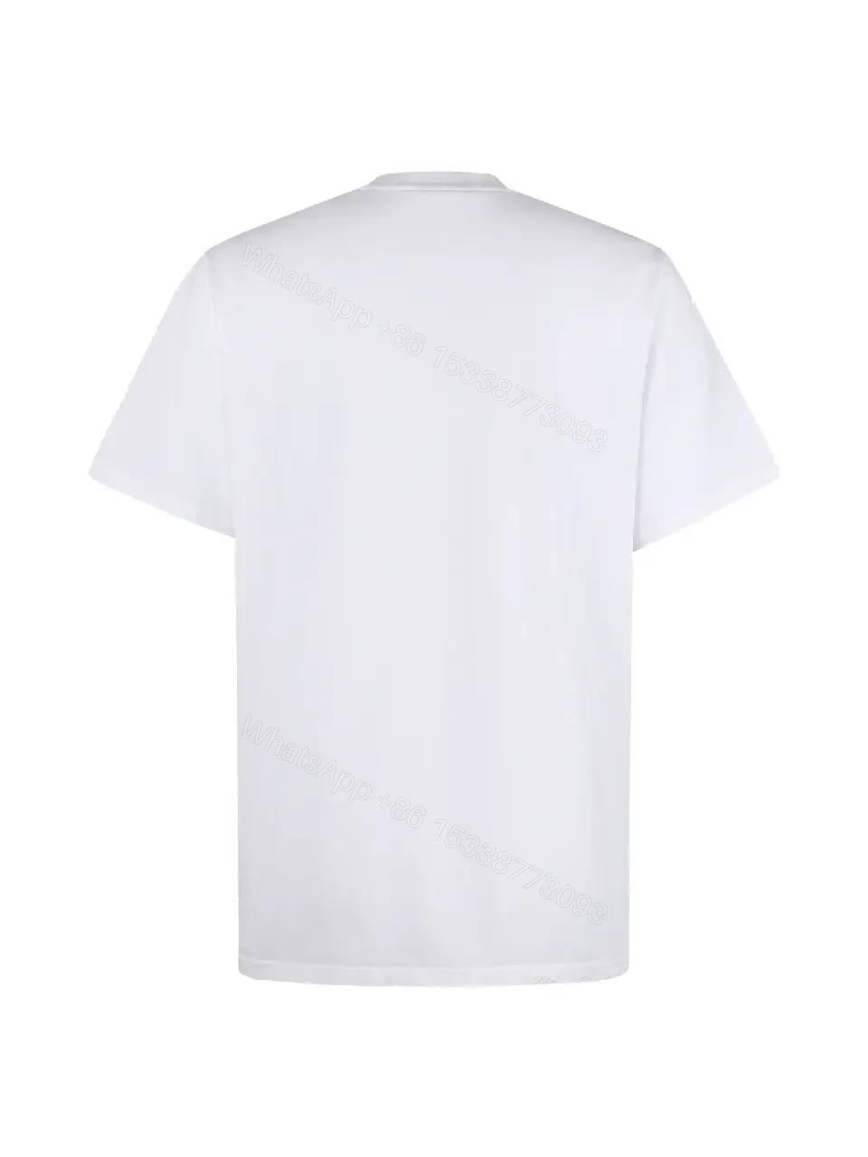 View 2 of White Cotton Moncler Tee: Subtle Luxury Everyday Comfort