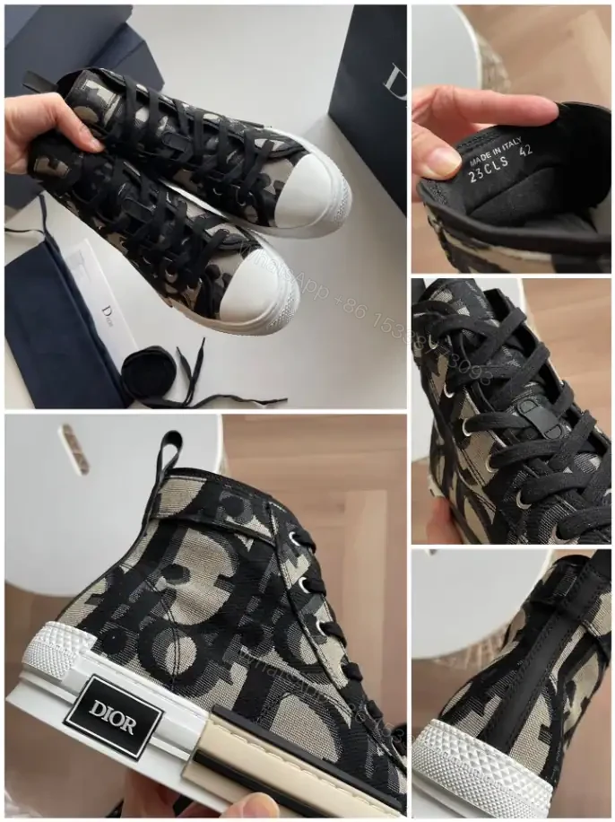 View 9 of B23 HIGH-TOP SNEAKER MAXI DIOR OBLIQUE JACQUARD – CD119