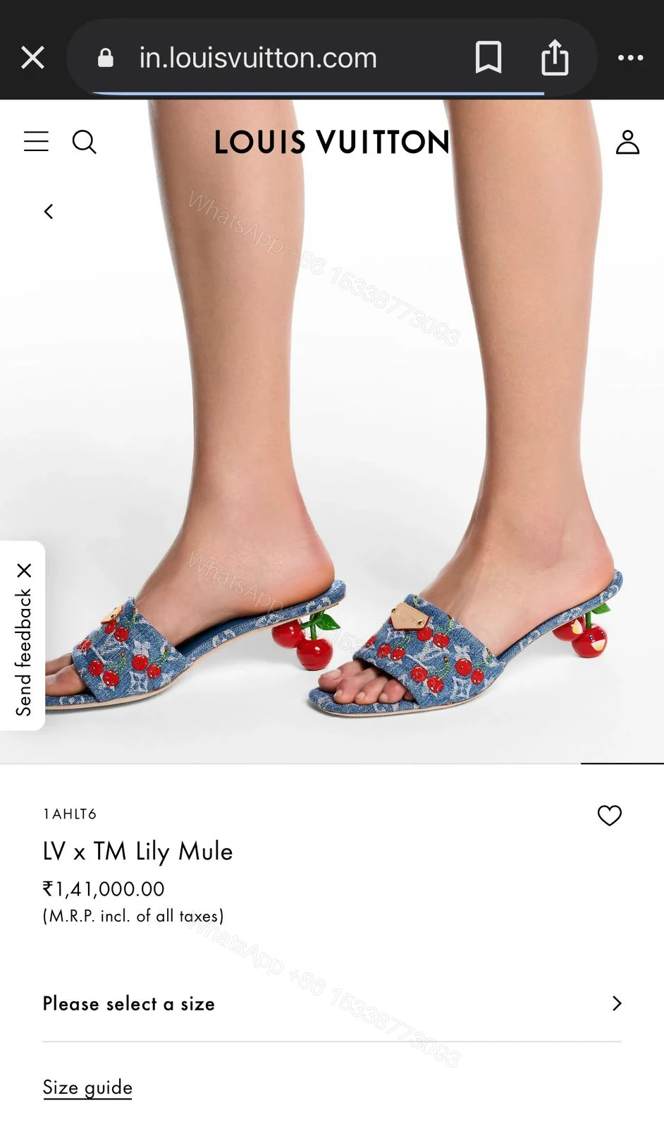View 2 of FIRST COPY LV x TM Lily Mule For Women