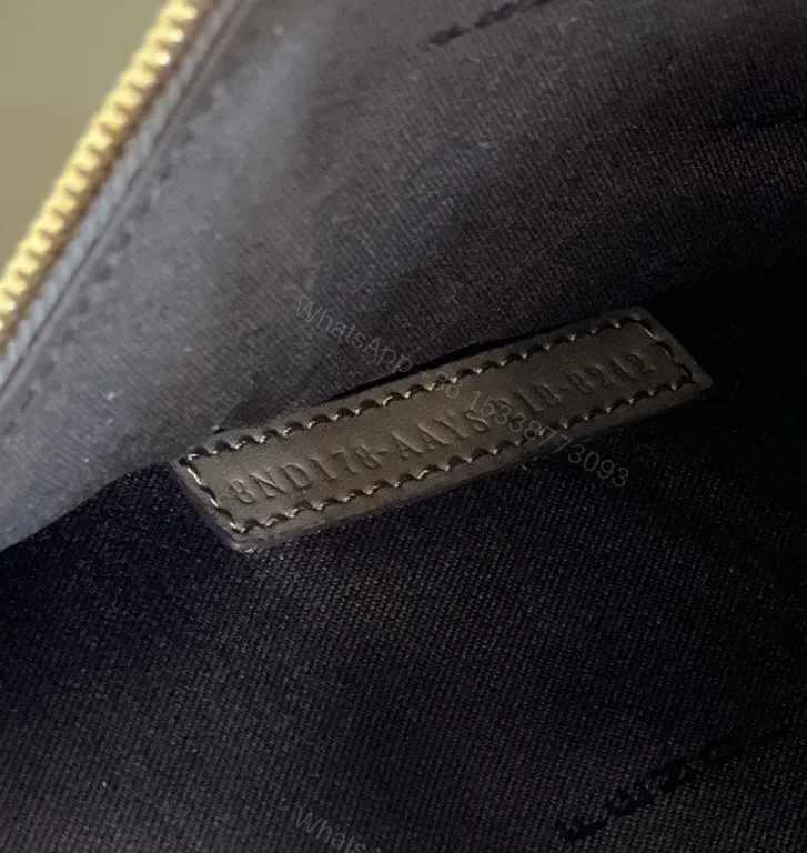 View 3 of Taupe Fendi Roma Snakeskin Clutch â€“ Sleek, Structured luxury