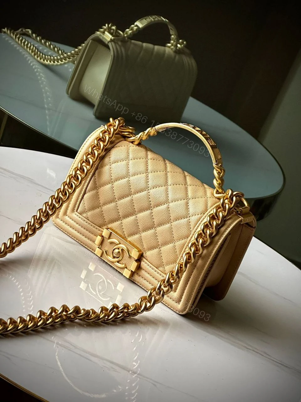 View 2 of Chanel Boy Small Caviar Bag 2019