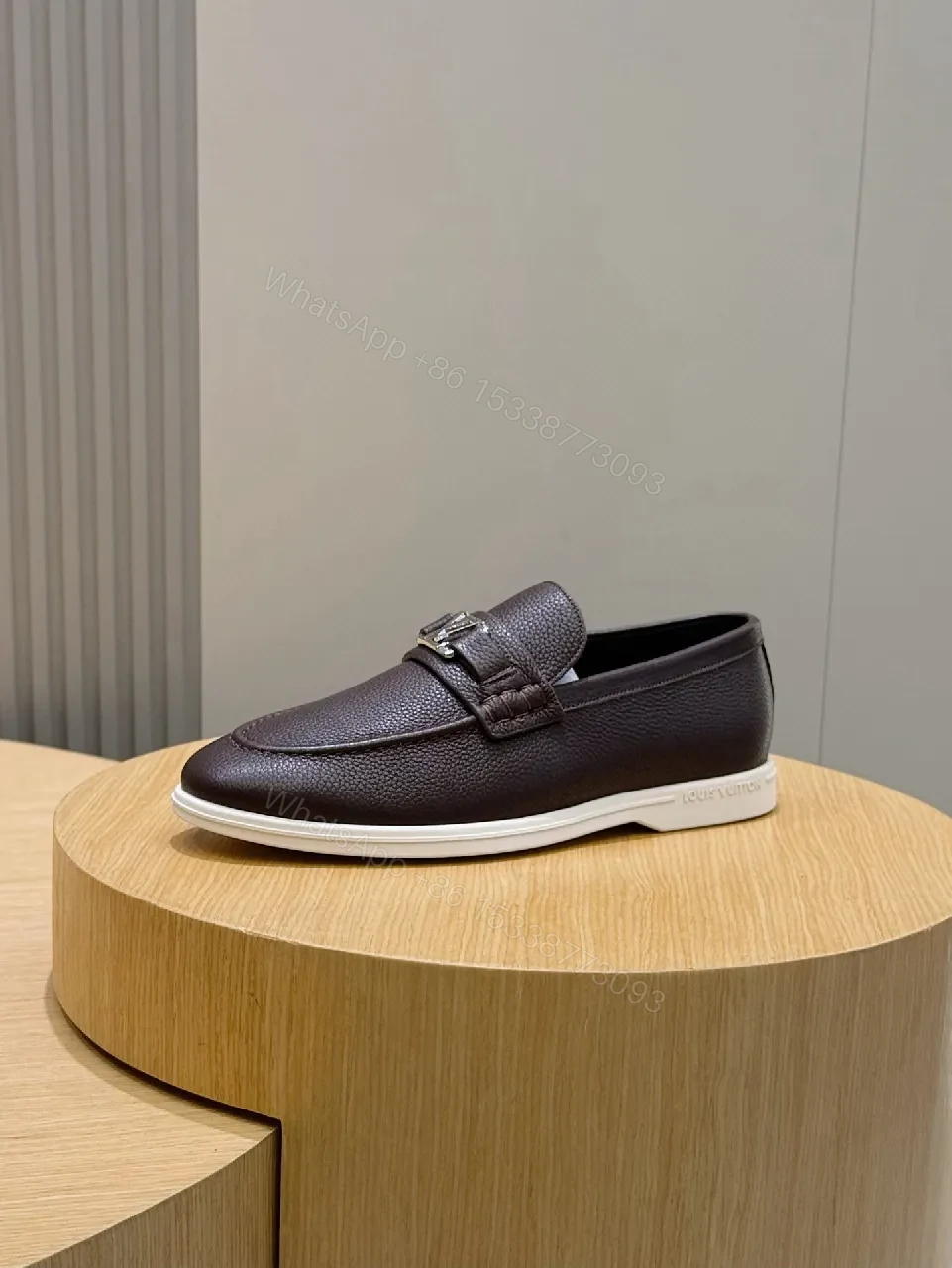 View 8 of Premium Quilted Loafer with Signature Hardware, Leather, Modern Slip-On