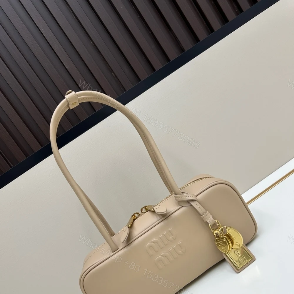 View 2 of MIUMIU BEAU BAG SAND BEIGE 28CM 5BB173 2CRW F0036 V OTM