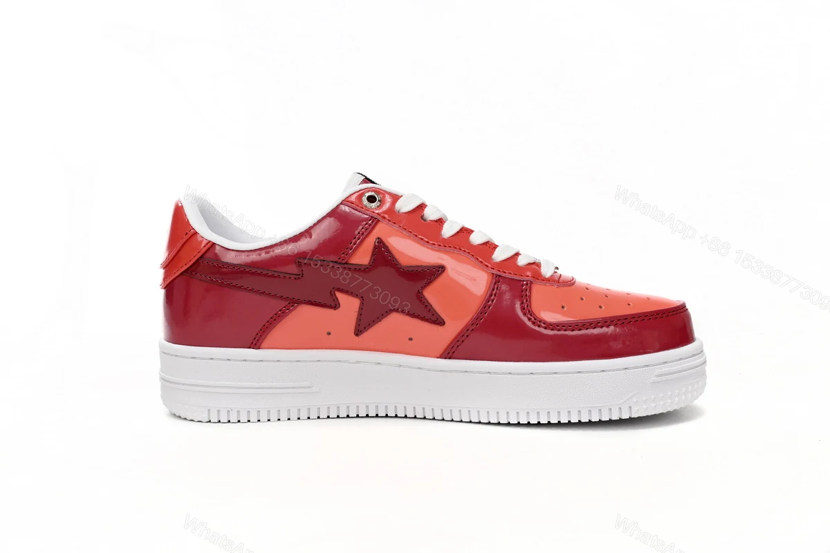 View 5 of Ape Bape Sta Low White Dark Red Mirror Surface 1H20 191 046