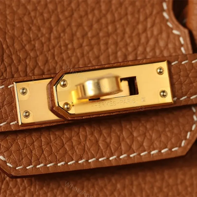 View 13 of 高仿Hermes*Birkin25金棕色金扣免檢版