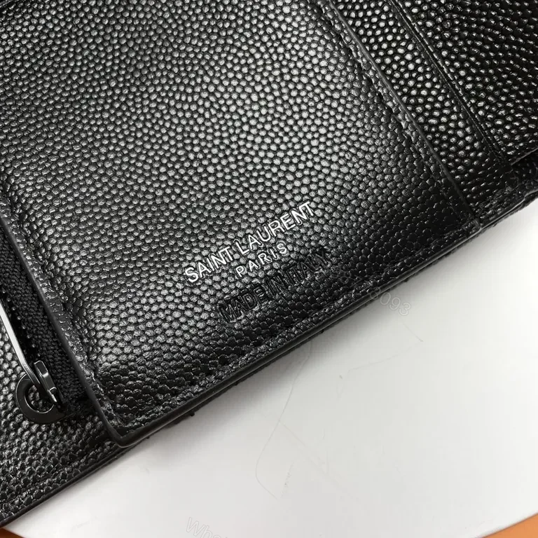 View 5 of Compact Leather Wallet: YSL-Inspired Luxury, Sleek & Durable