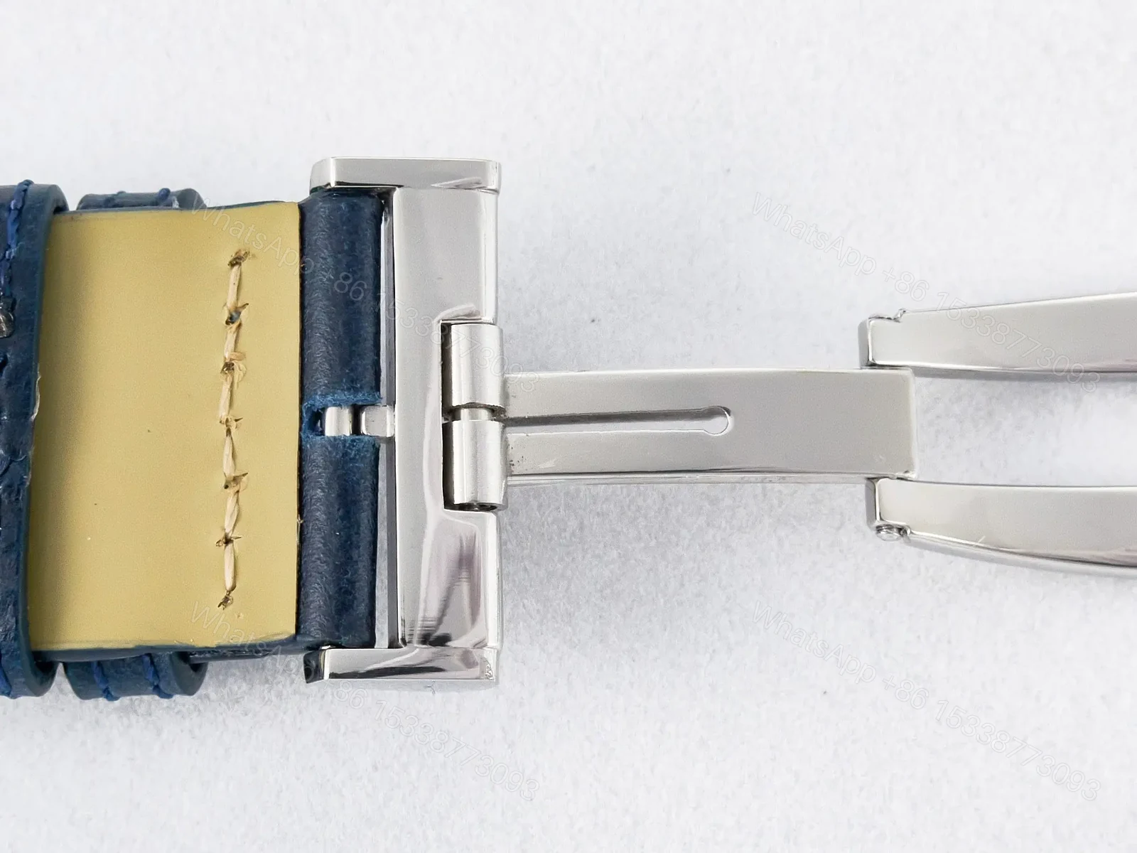 View 26 of Reverso Tribute Duoface Small Seconds SS MGF Best Edition Blue Dial on Blue Leather Strap A854A