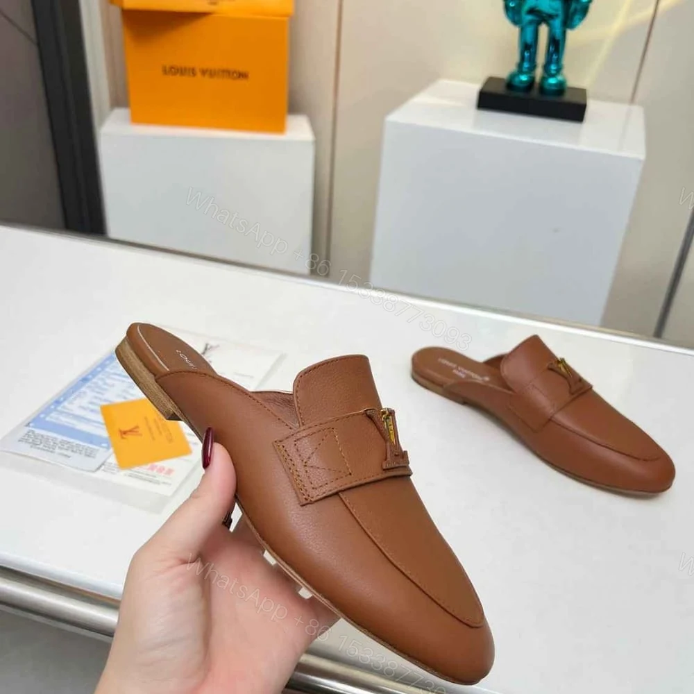 View 5 of LOUIS VUITTON MARE OPEN BACK LOAFER COGNAC 1ACH7J