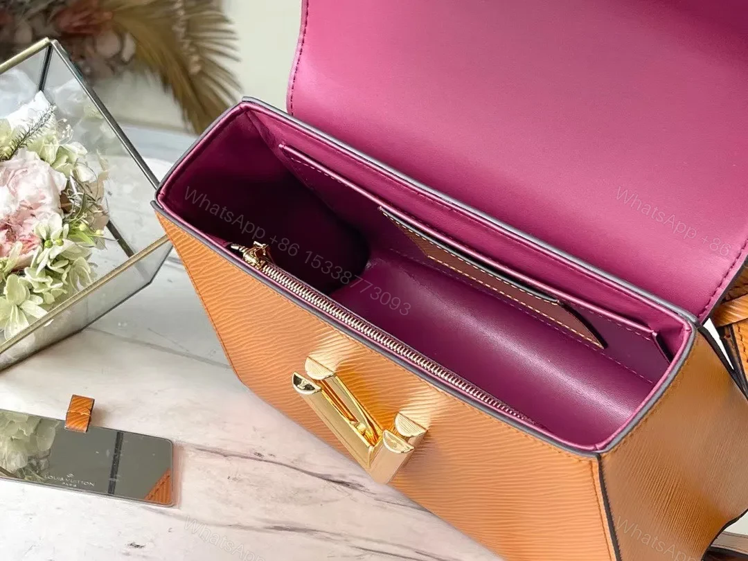 View 5 of Louis Vuitton LV Twist Mini Orange Handbags 23x17x9cm