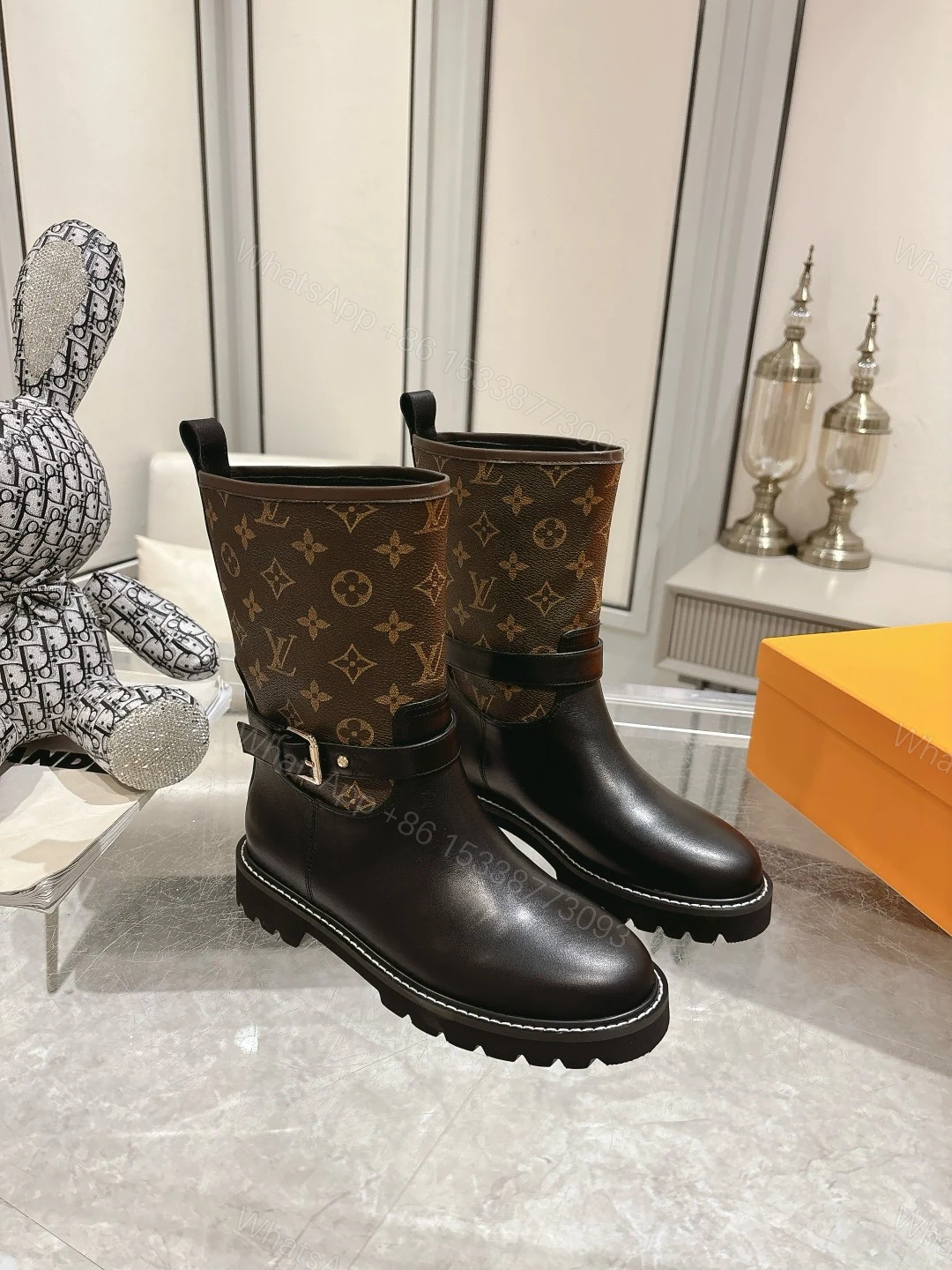 View 2 of LOUIS VUITTON TERRITORY FLAT ANKLE BOOT MONOGRAM BROWN