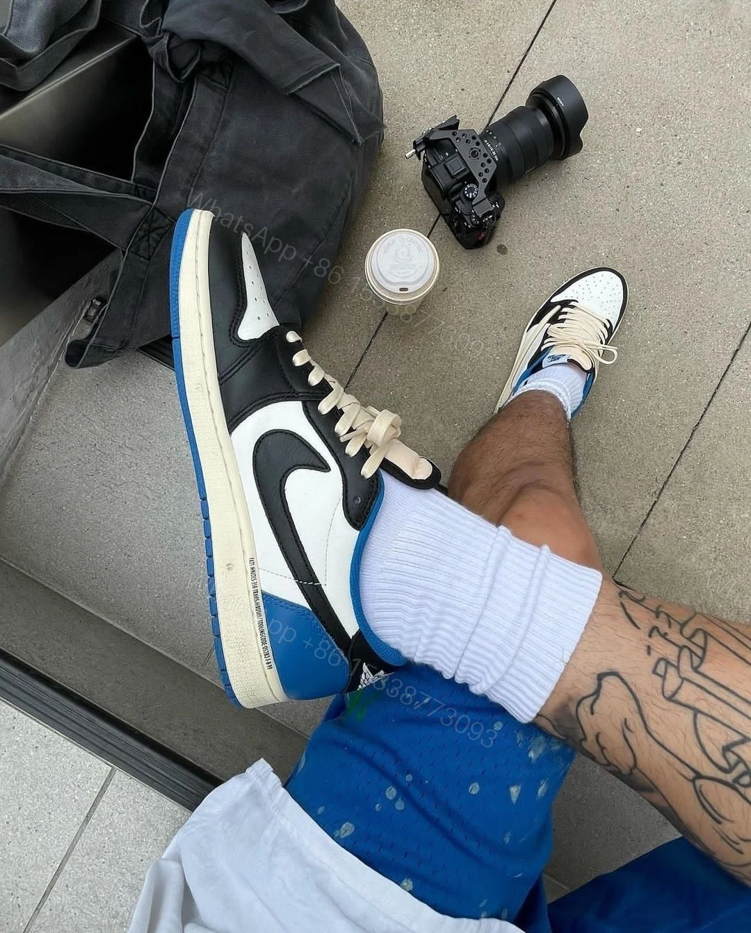 View 6 of First Copy Air Jordan Retro 1 Travis Scott x Fragment