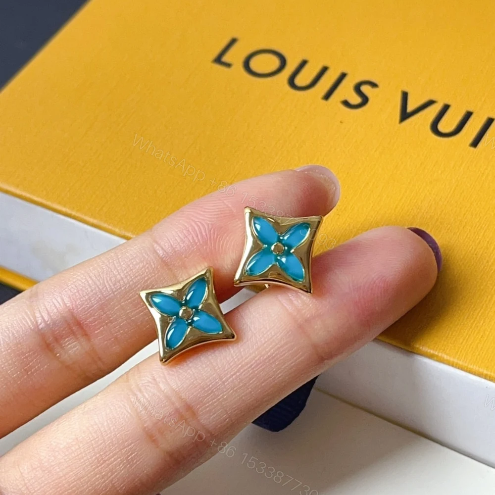 View 3 of LOUIS VUITTON COLOR BLOSSOM BB STAR EAR STUD YELLOW GOLD Q16641