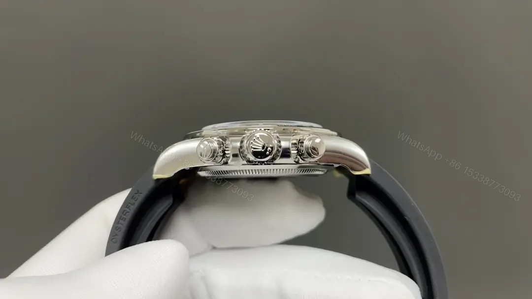 View 4 of Rolex Cosmograph Daytona White Gold Cerachrom Silver Oysterflex 116519LN-0024