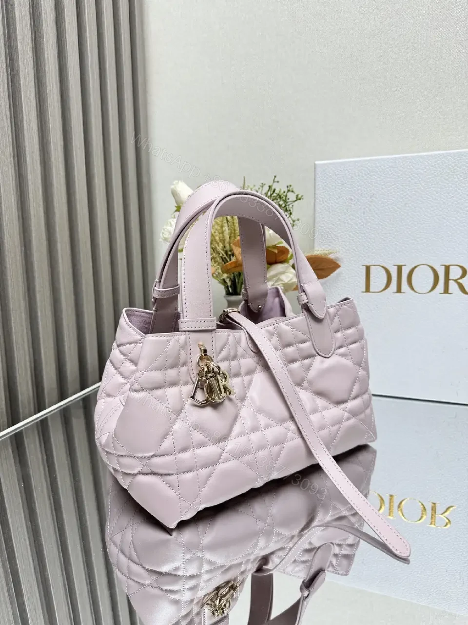 View 6 of Lilac Quilted Handbag Set — Luxe Everyday Chic, 2-Piece