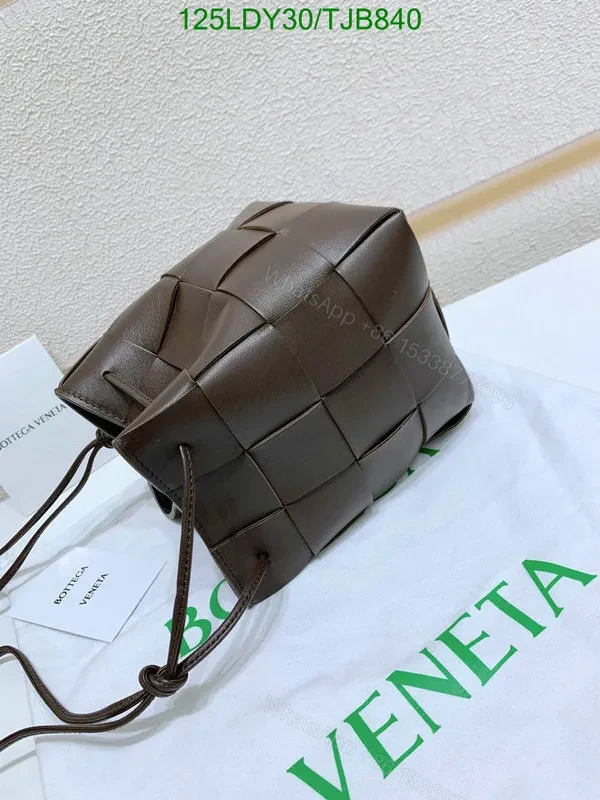 View 64 of Bottega Veneta Small Cross-Body Bucket Bag in Red BVF4722