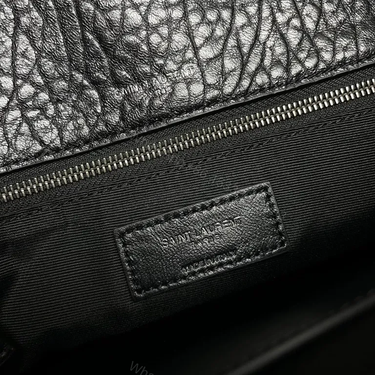 View 3 of Pebbled Leather Shoulder Bag â€“ Compact Luxury with Signature Hardware