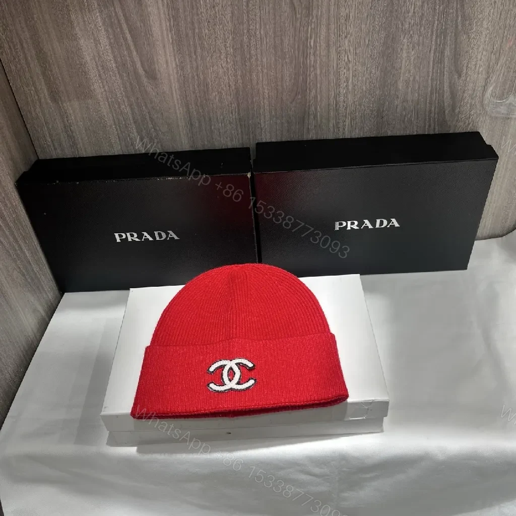 View 9 of Lux Knit Beanie with Logo Emblem - Premium Winter Hat