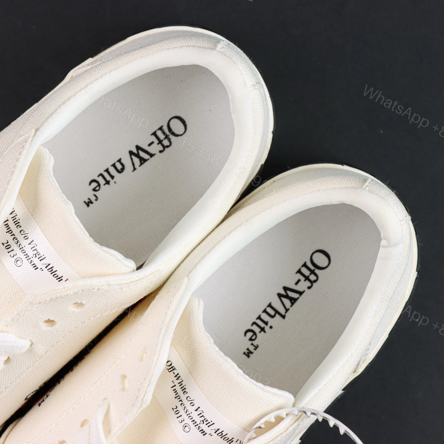View 4 of Off White Low Vulcanised White Grey