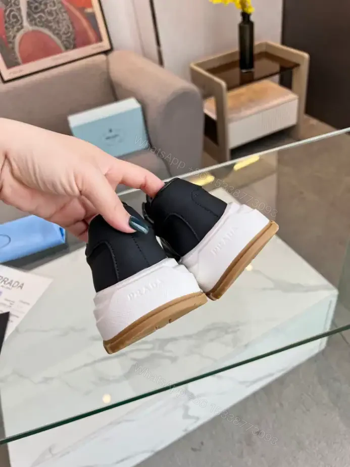 View 3 of PRAX 01 DELAVÉ SUEDE AND RE-NYLON SNEAKERS – PRD047
