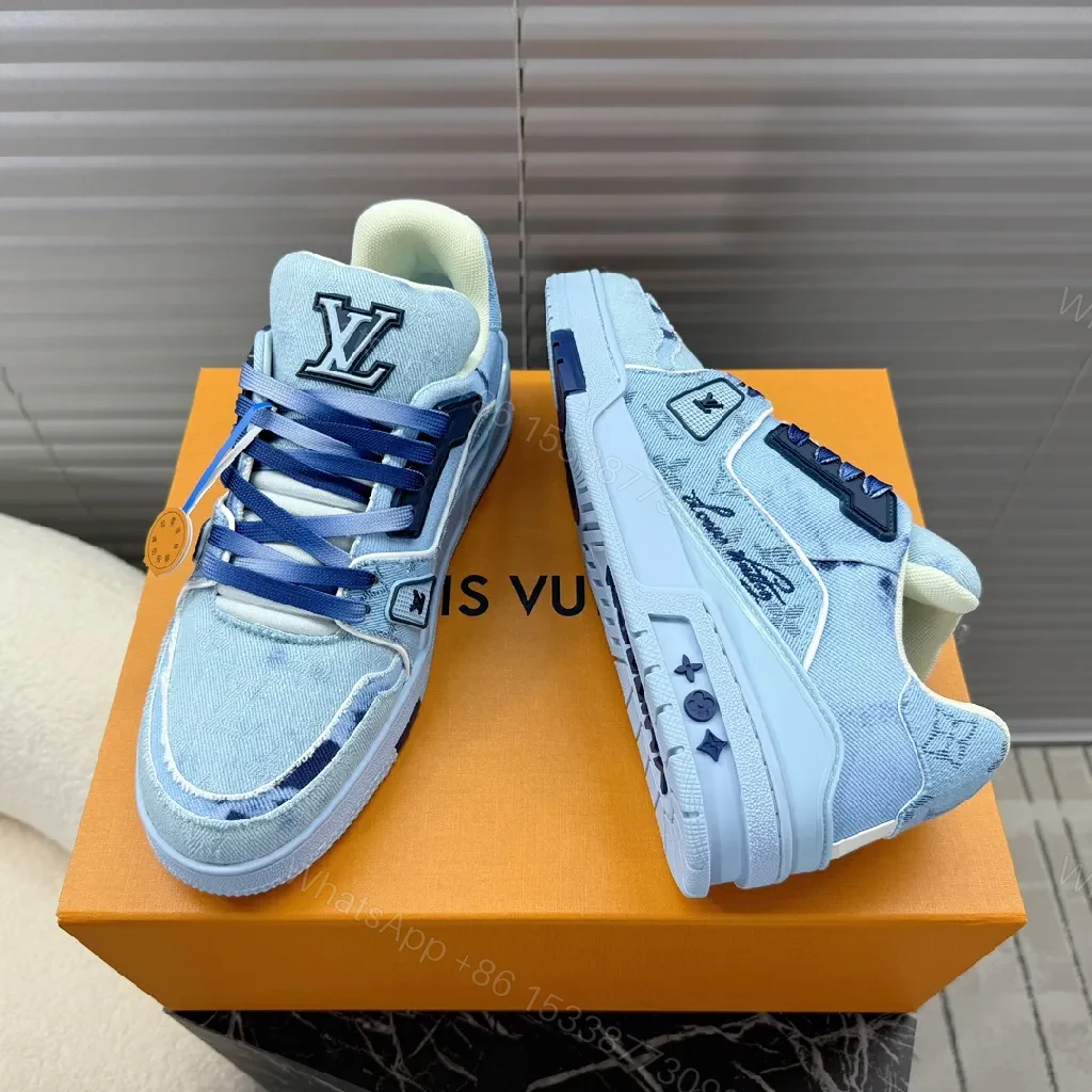 Denim-Texture Luxe High-Top Sneaker: Comfort & Flair — view 1