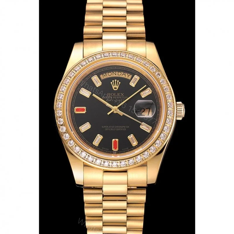 View 2 of Superclone Rolex Day-Date Black Dial 1454101 36 mm