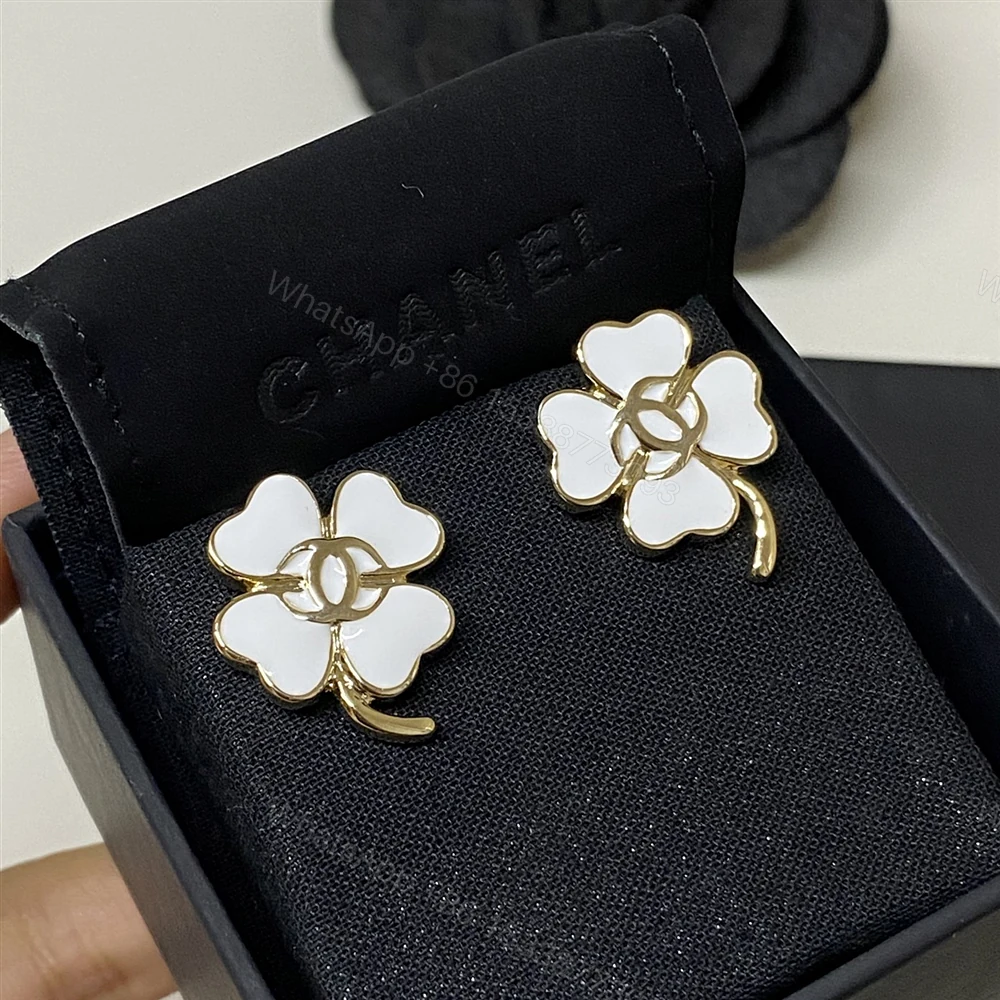 View 2 of Chanel Stud Earrings In Gold Metal With Resin Hardware Abf317 B19851 Nafgv