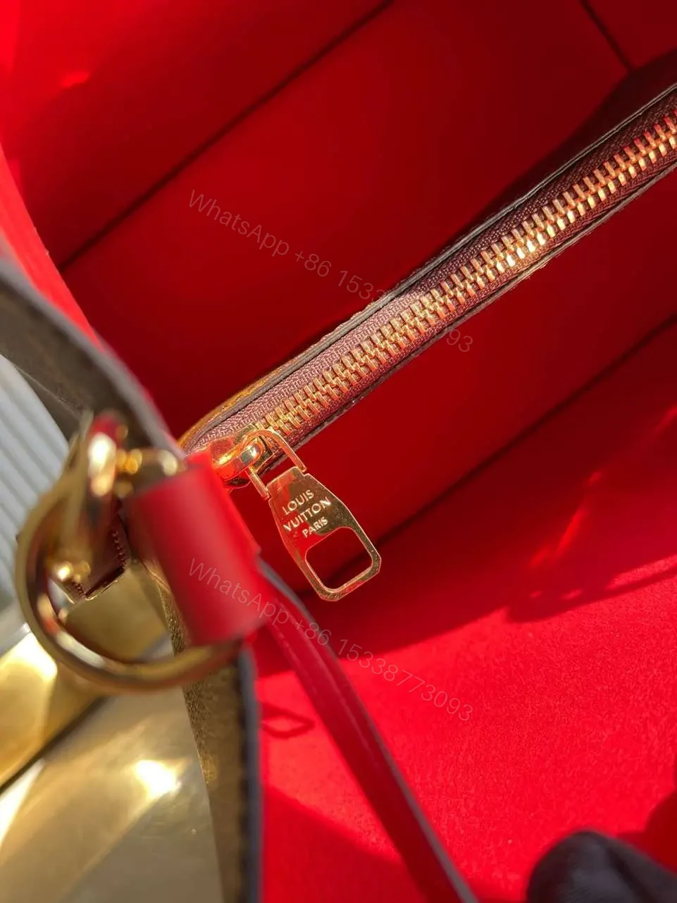 View 4 of Louis Vuitton LV NeoNoe Handle Red Handbags Monogram 26x22x27cm