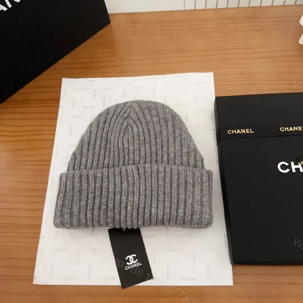 View 6 of Chunky Rib Knit Beanie — Soft Luxury, Subtle Branding, Everyday Warmth