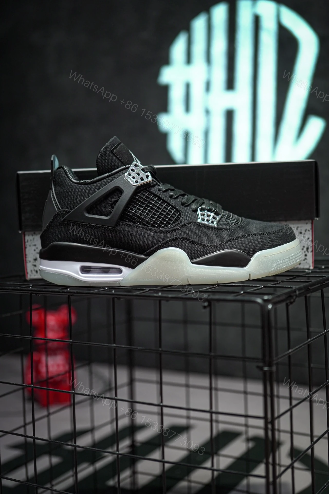 View 2 of Air Jordan Retro Eminem Carhartt Black Chrome Reps