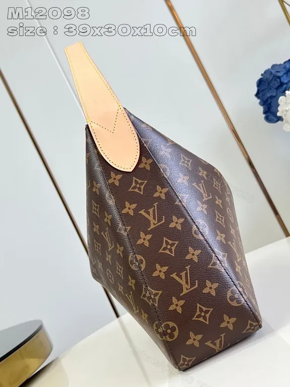 View 6 of Chic Monogram Canvas Shoulder Bag: Luxury Everyday Style