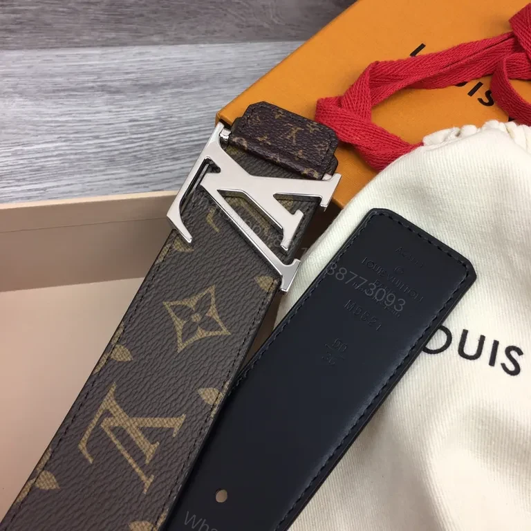 View 6 of Icon Monogram Belt: Luxury LV Canvas, Silver Buckle, 3.8cm