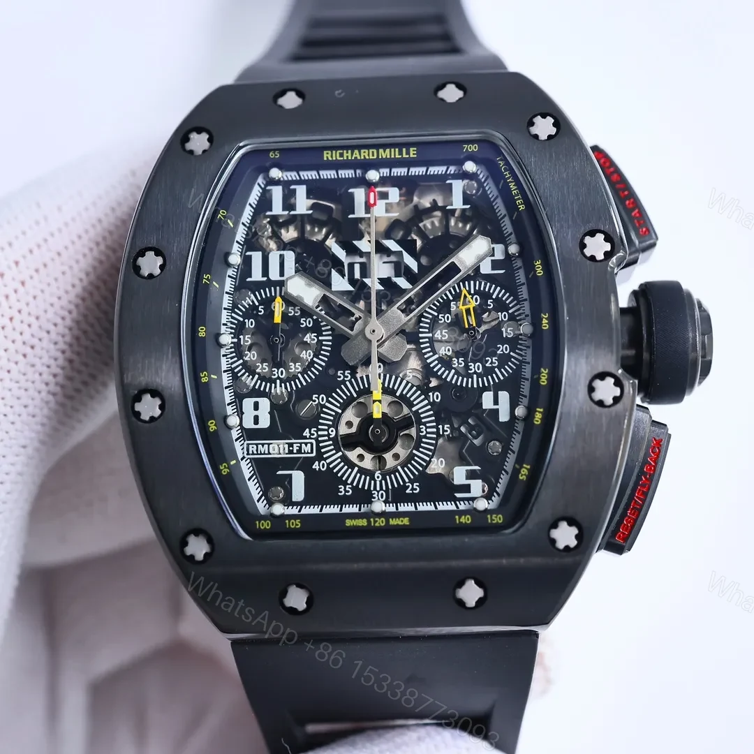 View 2 of BBR Factory Richard Mille Black RM011-FM Chronograph Watch