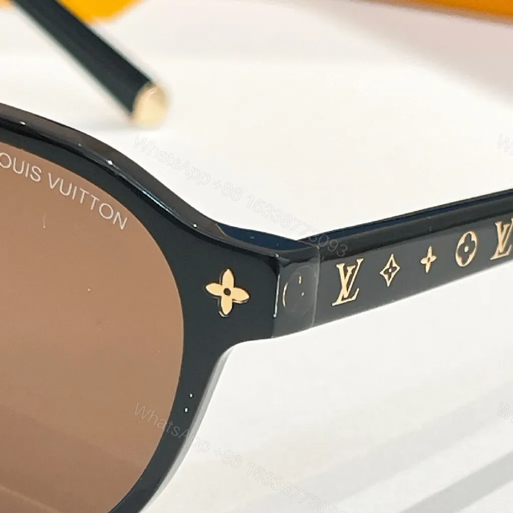 View 4 of Round-Sun Sunglasses: Acetate, Polarized, Luxury-Inspired Design