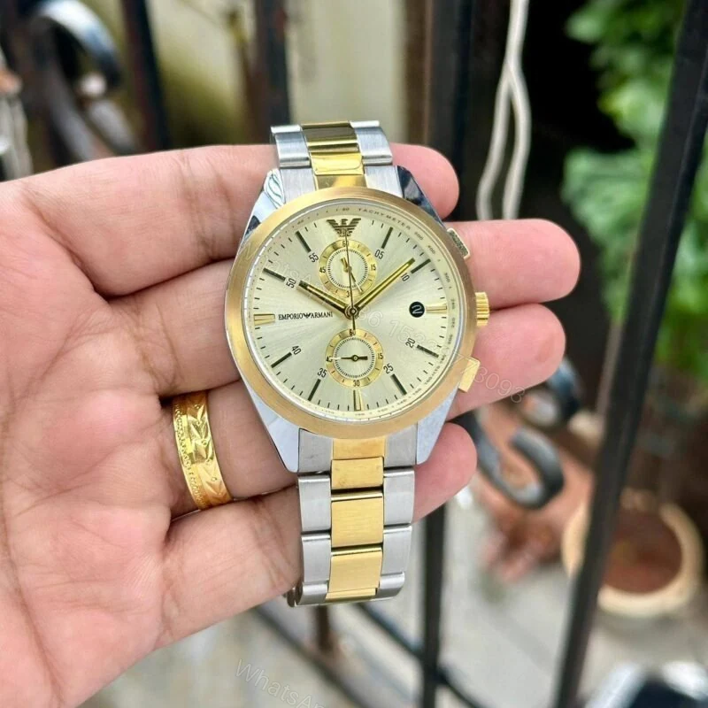 Emporio Armani AR11605 Two-Tone Chronograph 43mm — view 1