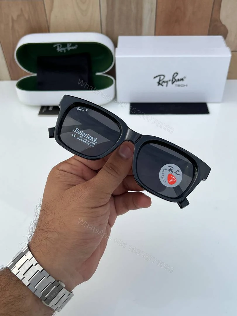 View 3 of First Copy RayBan 7701 Black Sunglasses