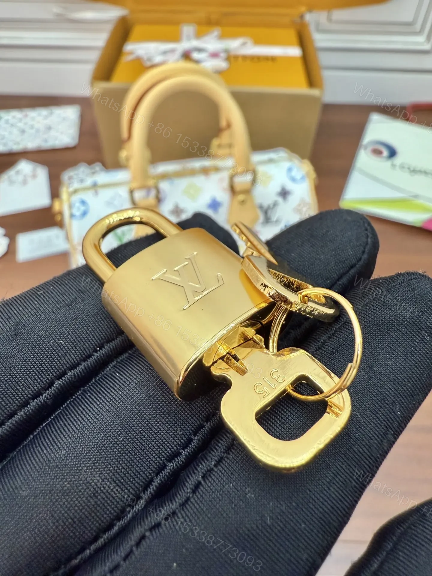 View 6 of Louis Vuitton x Takashi Murakami Monogram Multicolor Speedy Bandoulière 25