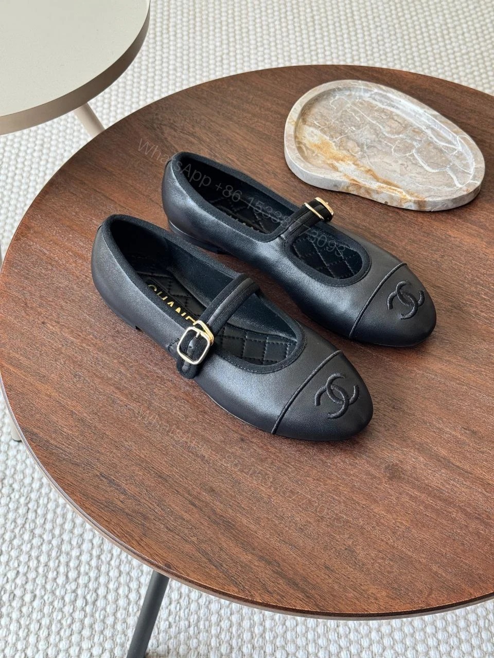 View 3 of Chanel Mary Jane Shoes In Lambskin