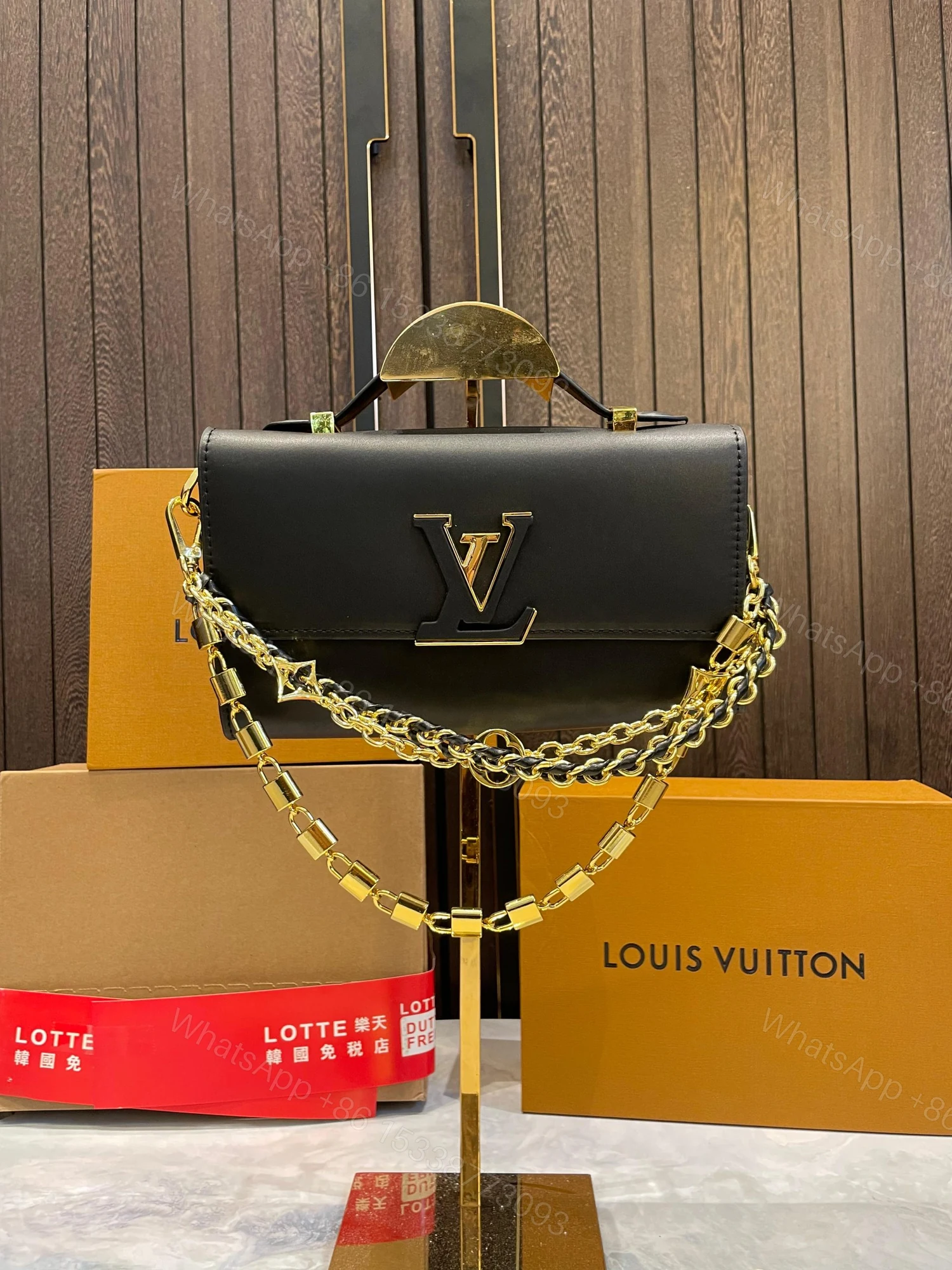 View 2 of First Copy Louis Vuitton Wallet On Chain Capucines