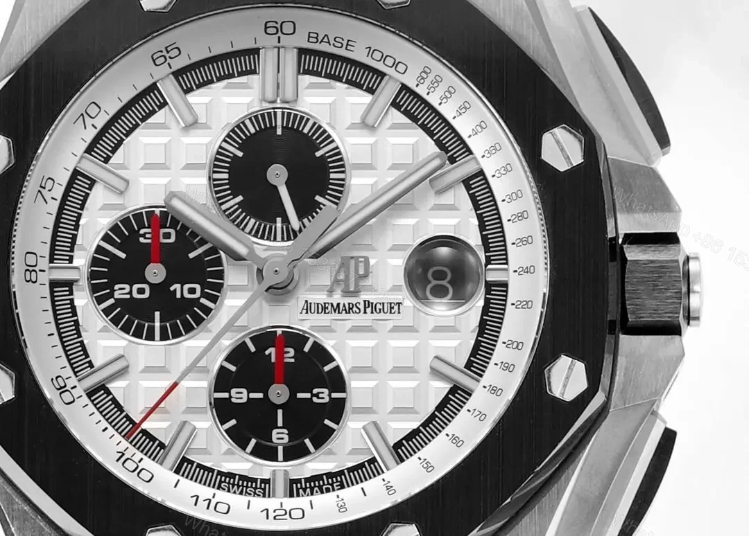 View 2 of TWA Factory Audemars Piguet Royal Oak Offshore Chronograph – Silver and Black with Rubber Strap
