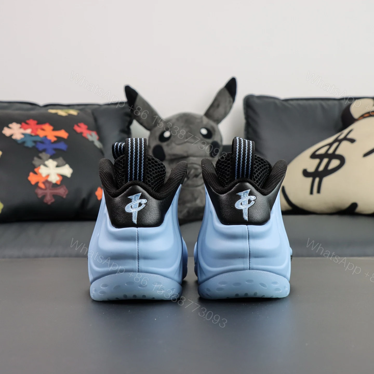 View 7 of Foamposite One “’Psychic Blue and Black”