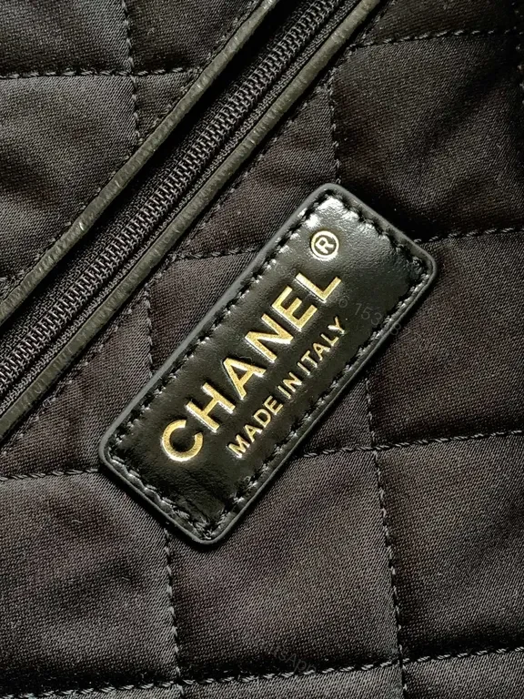 View 7 of Chanel-Inspired Quilted Drawstring Bag Duo + Gold Chains