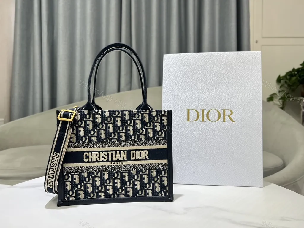 View 5 of Structured Satchel: Dior Pattern + Signature Stripe Bag
