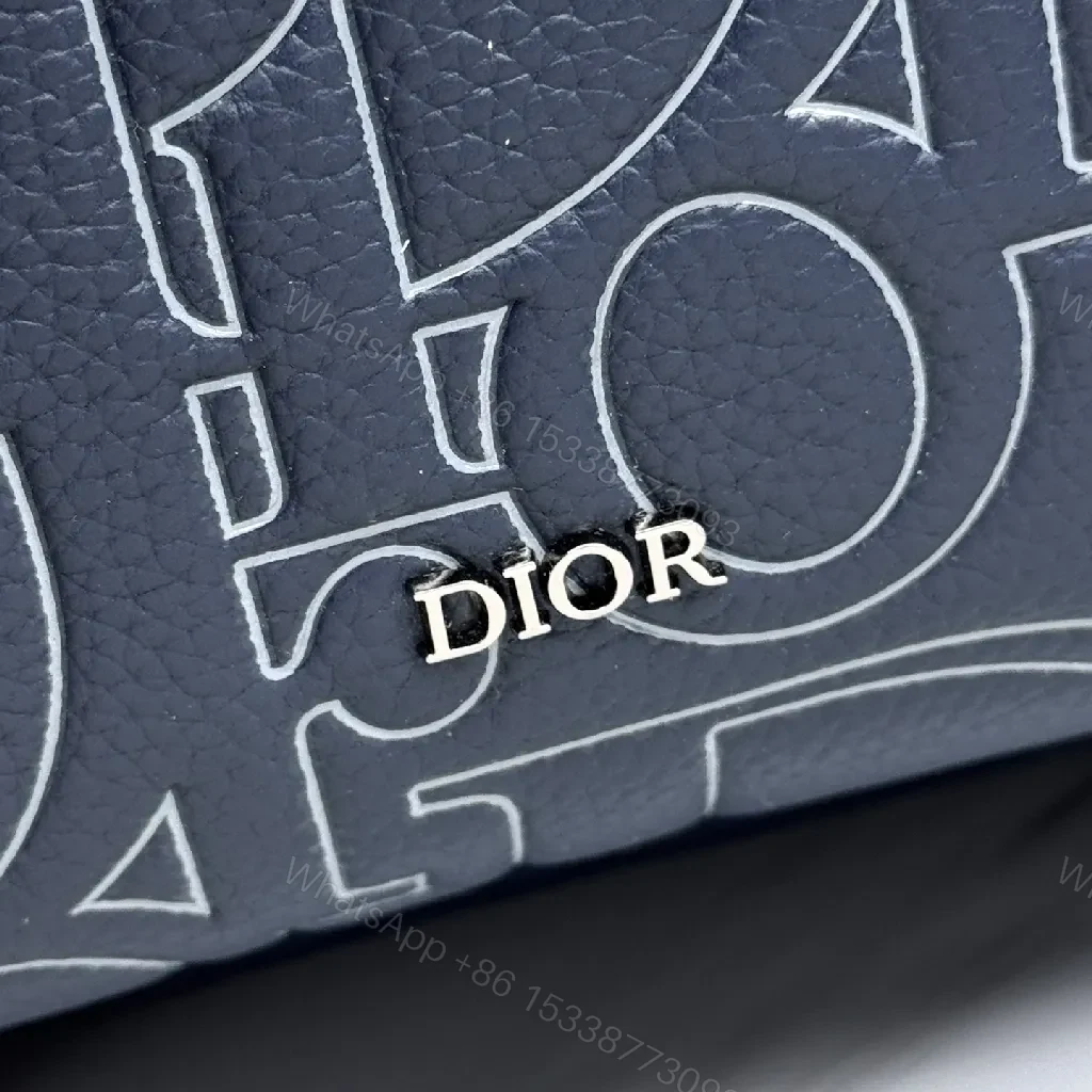 View 2 of Navy Faux-Leather Backpack: Monogram Luxe, Day-to-Night
