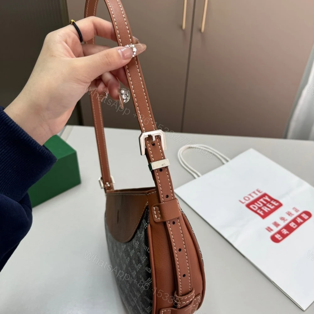 View 7 of GOYARD HIRONDELLE BAG BLACK AND TAN 24CM HIRONDPMLTY01CL03P