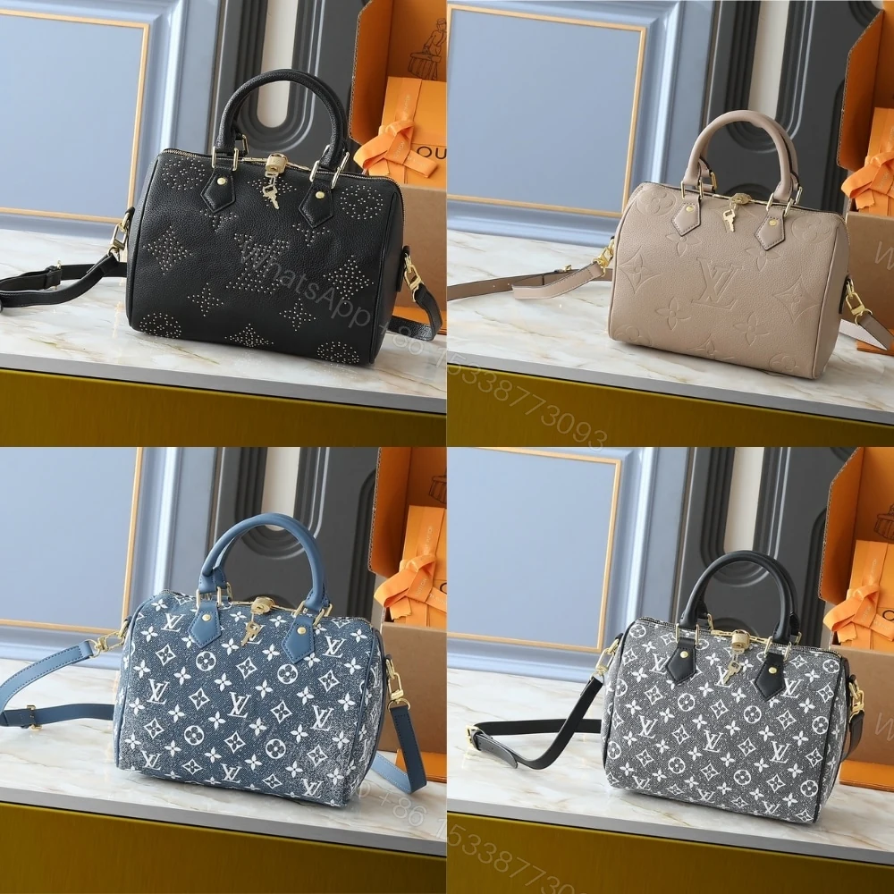 View 3 of Louis Vuitton Speedy Bandoulière 25 Black 25Cm M46736
