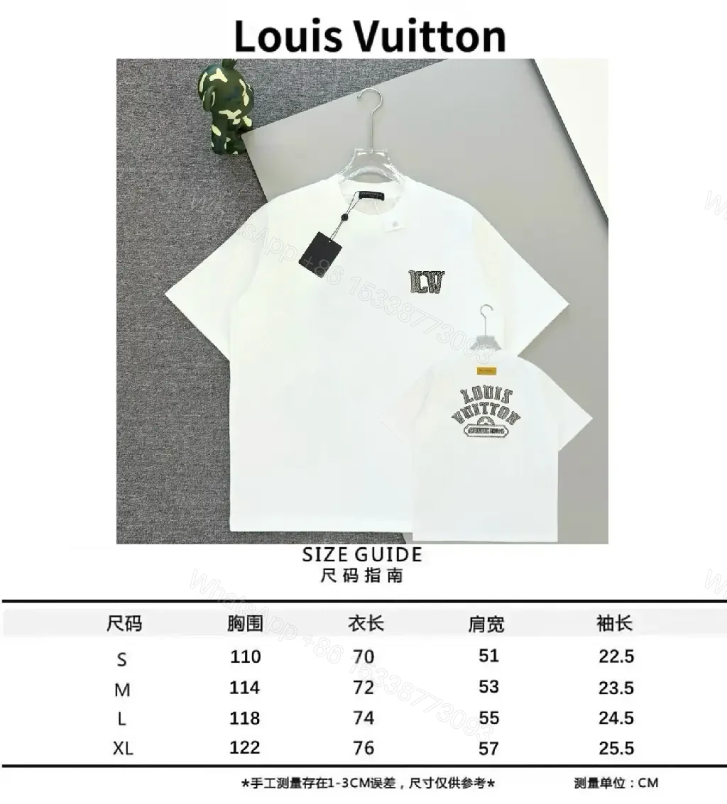 View 3 of White Cotton Structured Polo Tee with Subtle LV Monogram