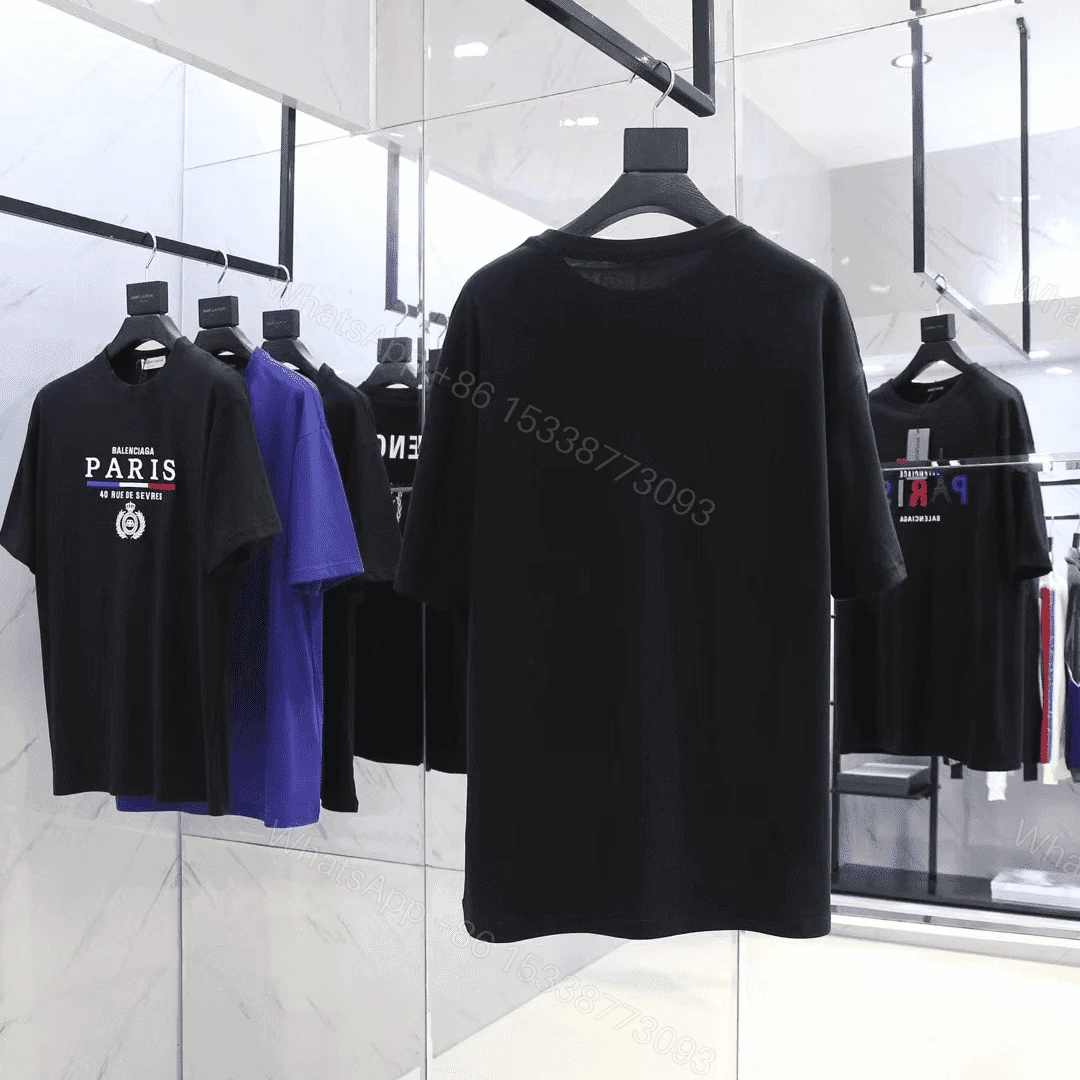 View 3 of BALENCIAGA MEN’S BLACK MODE LOGO TEE – BB42