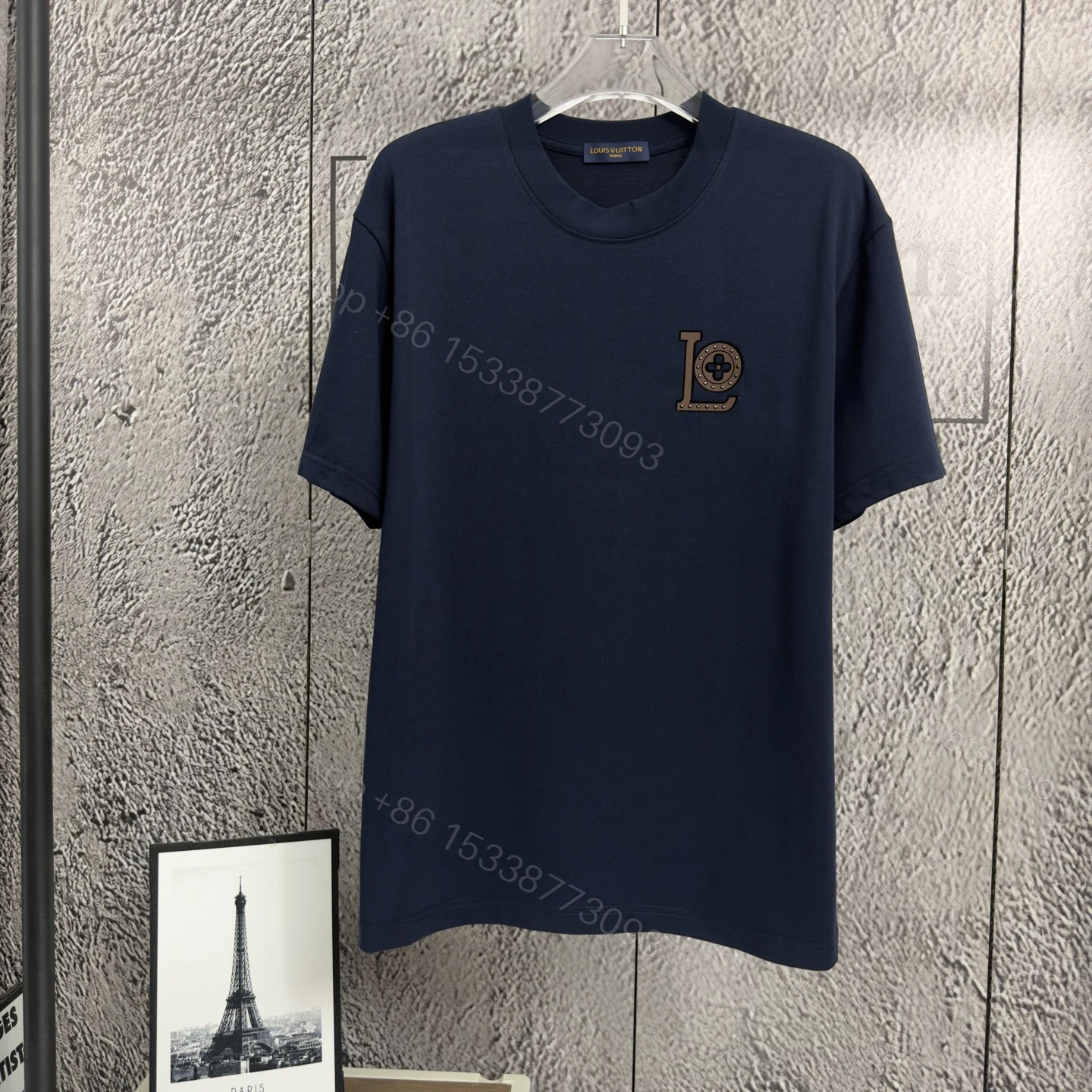 LV A貨 男款 刺繡LO標誌短袖T恤 商務休閒款 — view 1