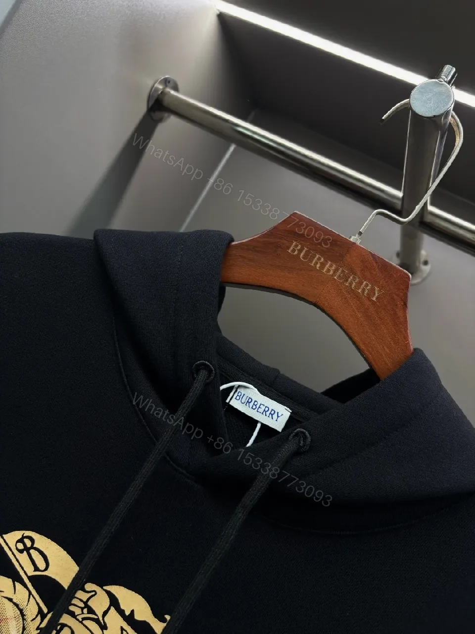 View 2 of Bold Graphic Hoodie: Black Fleece, Luxe Streetwear