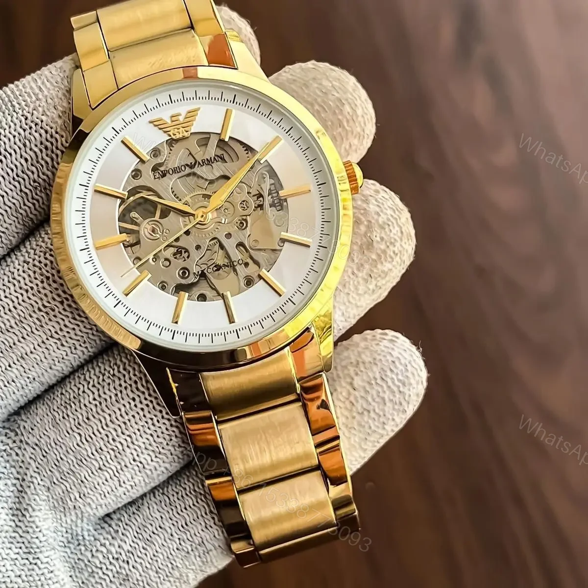 View 3 of Emporio Armani gold case